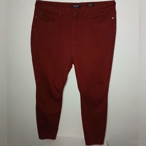 Judy Blue Burgundy Skinny Jeans 24W Stretch Denim Mid Rise